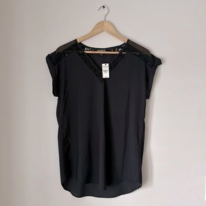 Black Lace Blouse